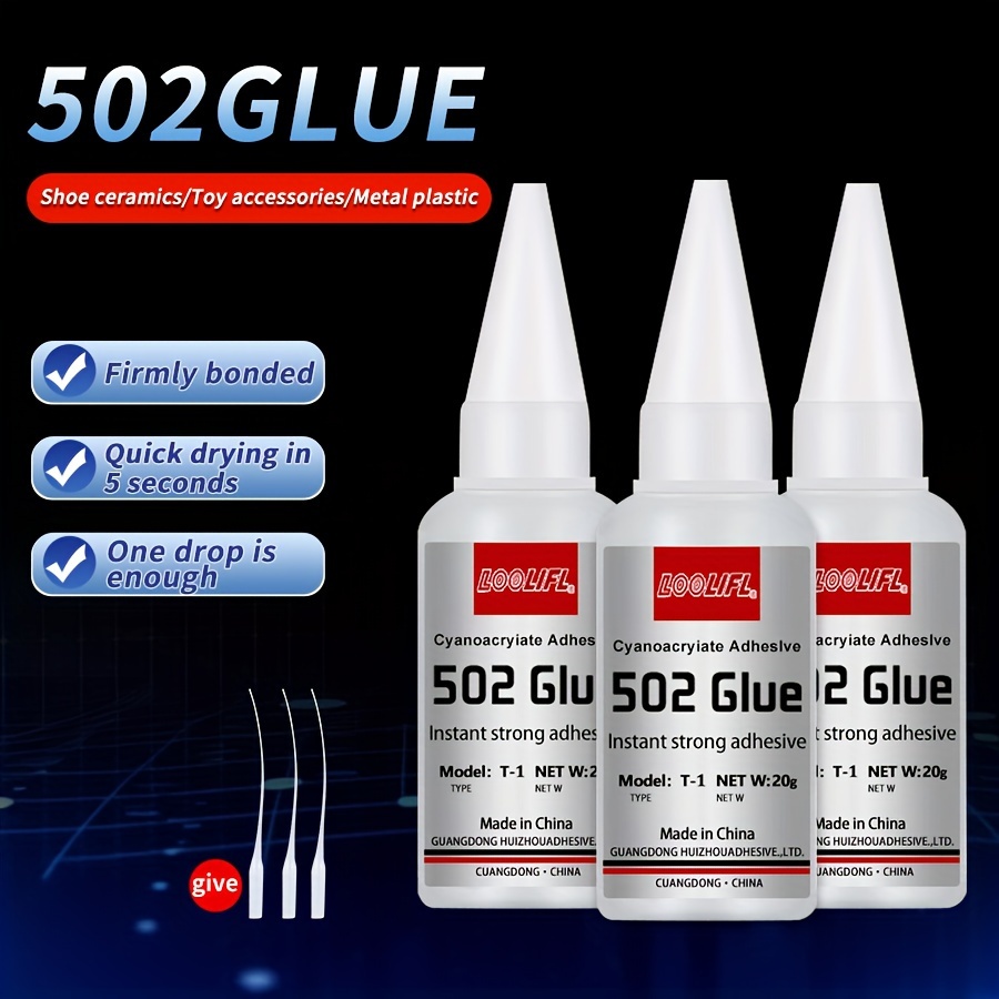 1-5pcs Super 502 Glue Cyanoacrylate Instant Adhesive Fast Repair  Quick-drying