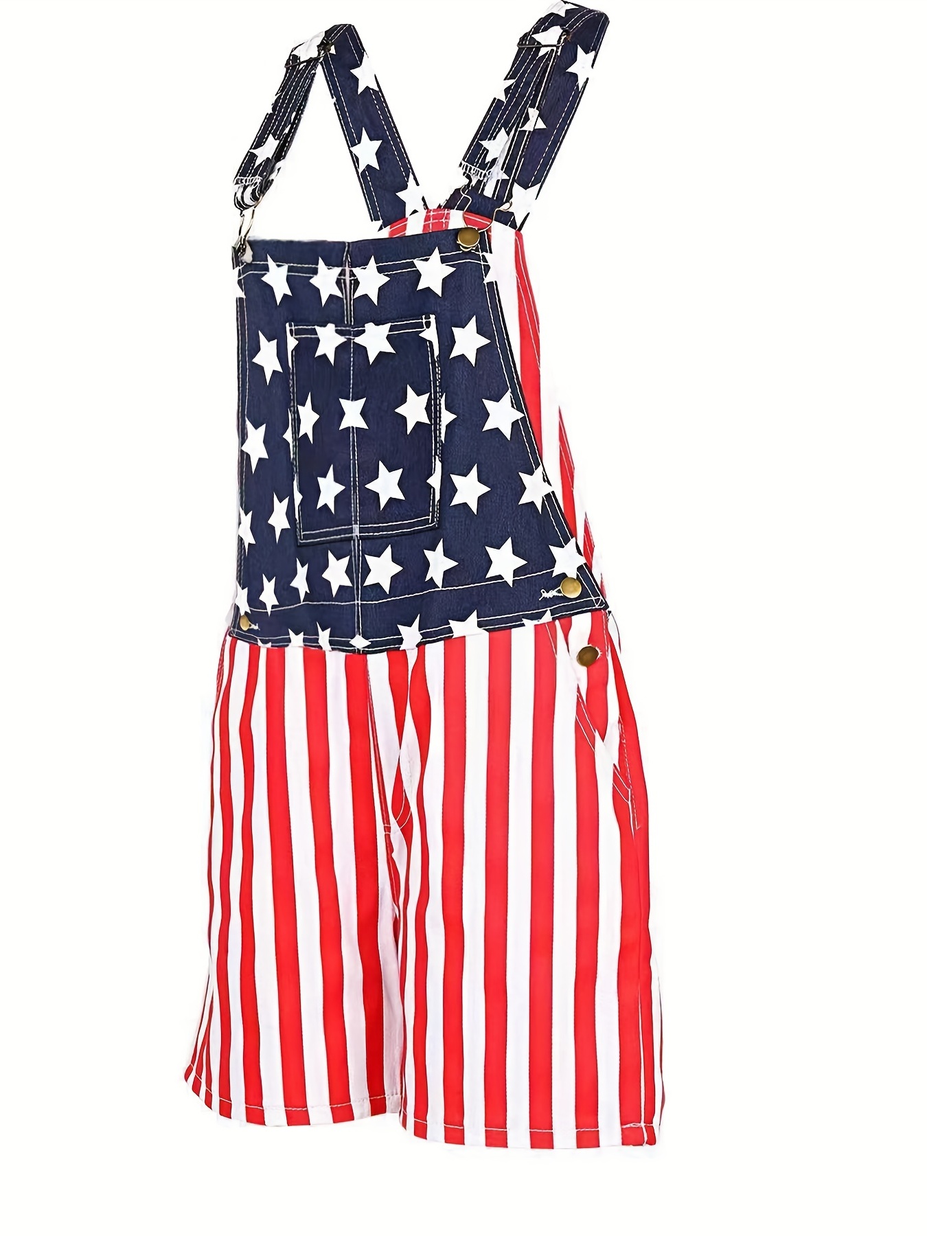 Mens american flag overall on sale shorts