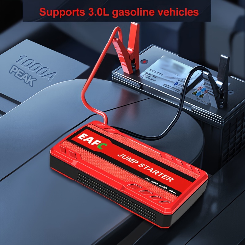 Arrancador Coche Baterias Emergencia Portátil Auto, Con Caja