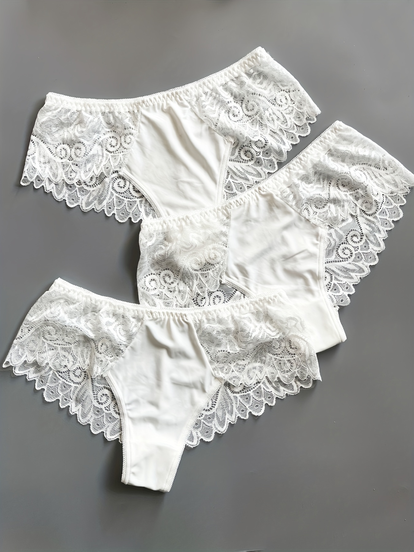 All Lace Hipster White