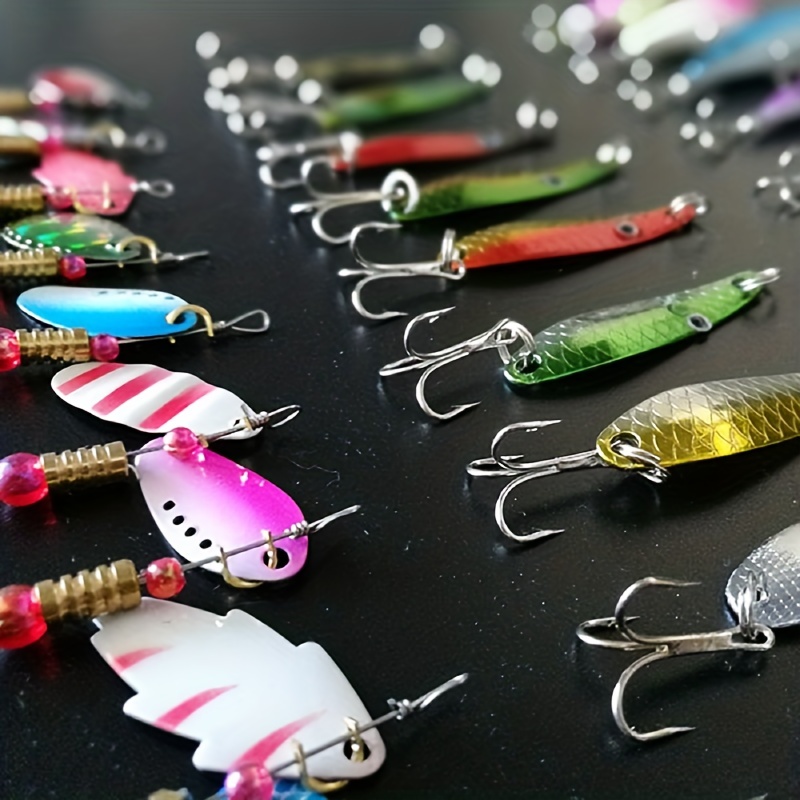 Premium Bass Spinner Baits Fishing Lures Kit Ideal Trout - Temu Mauritius