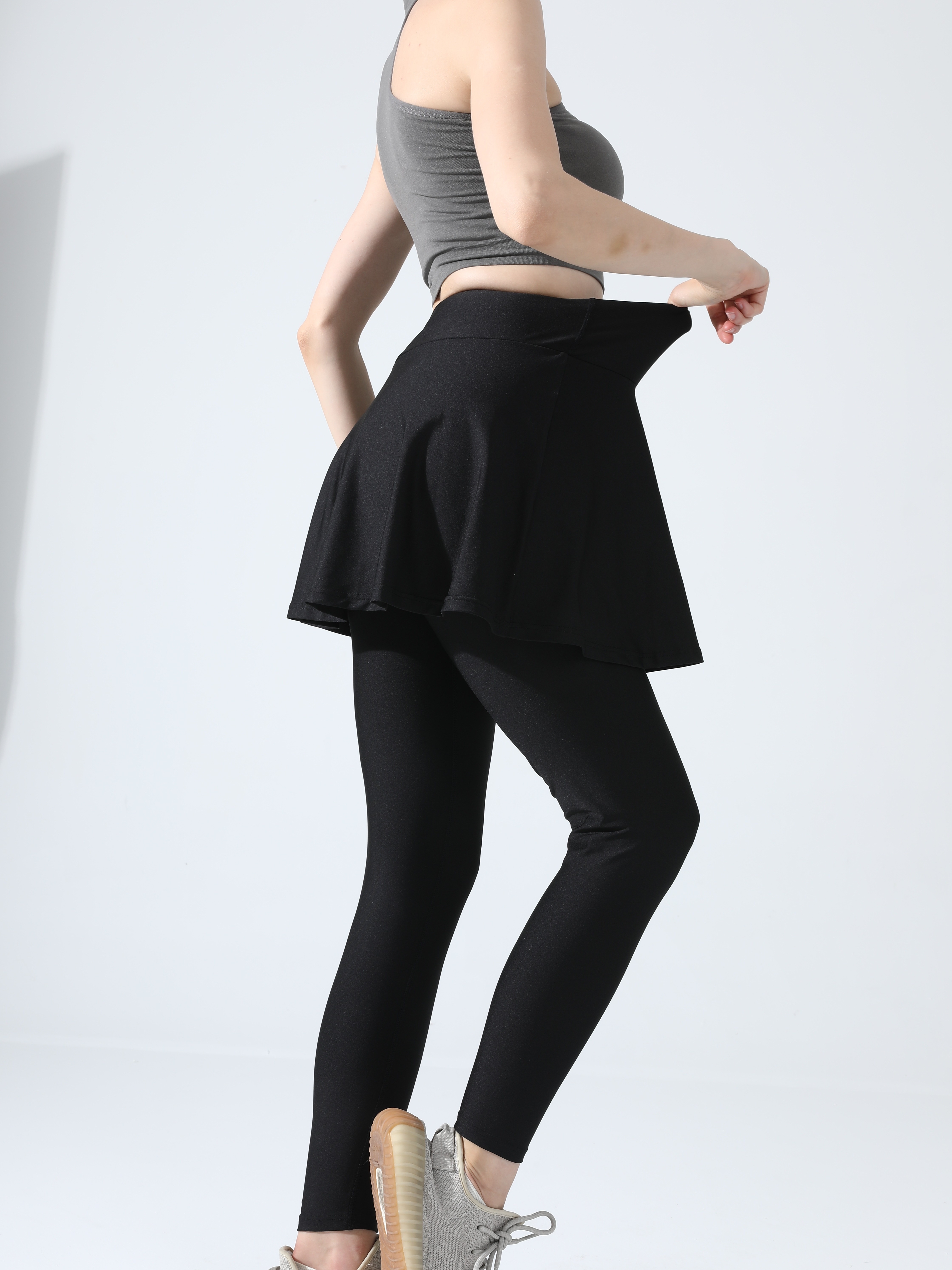 Women's Activewear: Black 2 in 1 Tennis Skirt Shorts Three - Temu