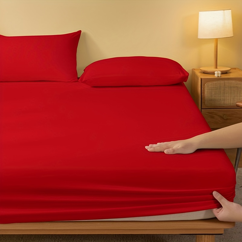 Bedding Bed Sheet Set 120gsm Double Brushed Plain Color - Temu