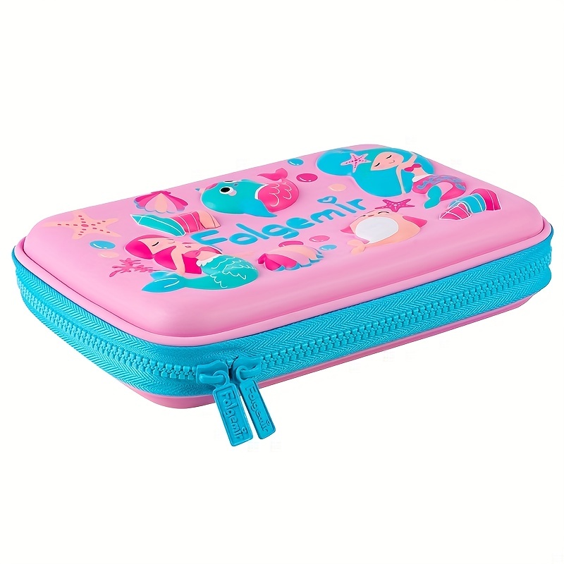 Kids Cartoon Pencil Case Hard Pen Case Educational Painting Bag