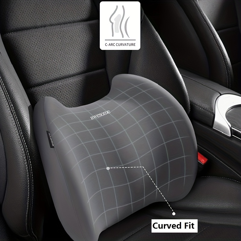 Car Seat Booster Back Cushion Universal Driver Memory Foam Lumbar