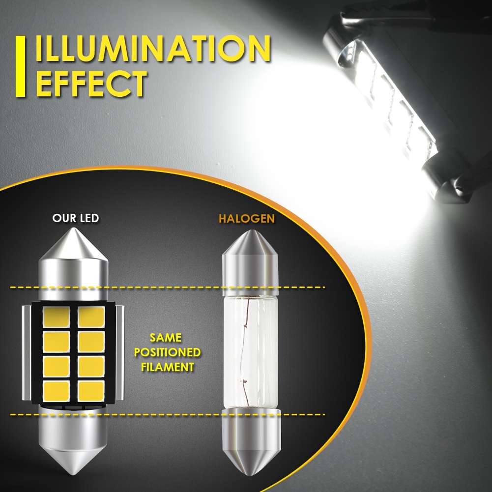 2 Uds T10 W5w Halógeno A Bombilla Led Luz Interior Lámpara - Temu Chile