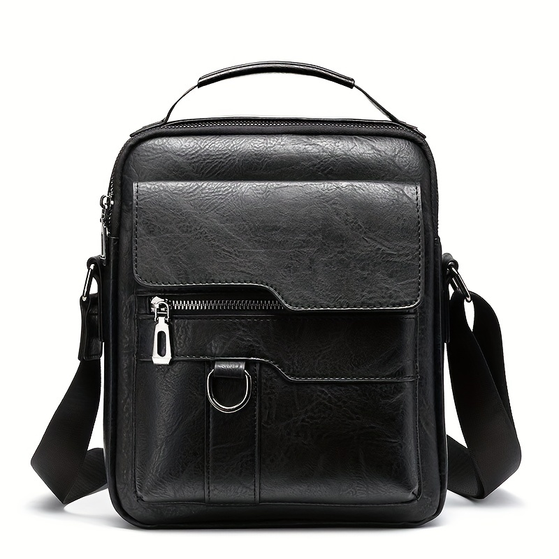 Black 2024 mens satchel