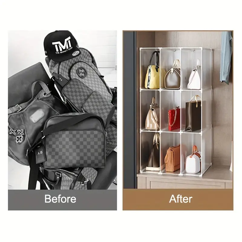 Handbag Storage Organizer For Closet, Display Case For Handbag Purse,  Stackable Dustproof Storage Organizer For Clutch, Wallet, Book, Toys  Organization And Display, Home Storage - Temu Philippines