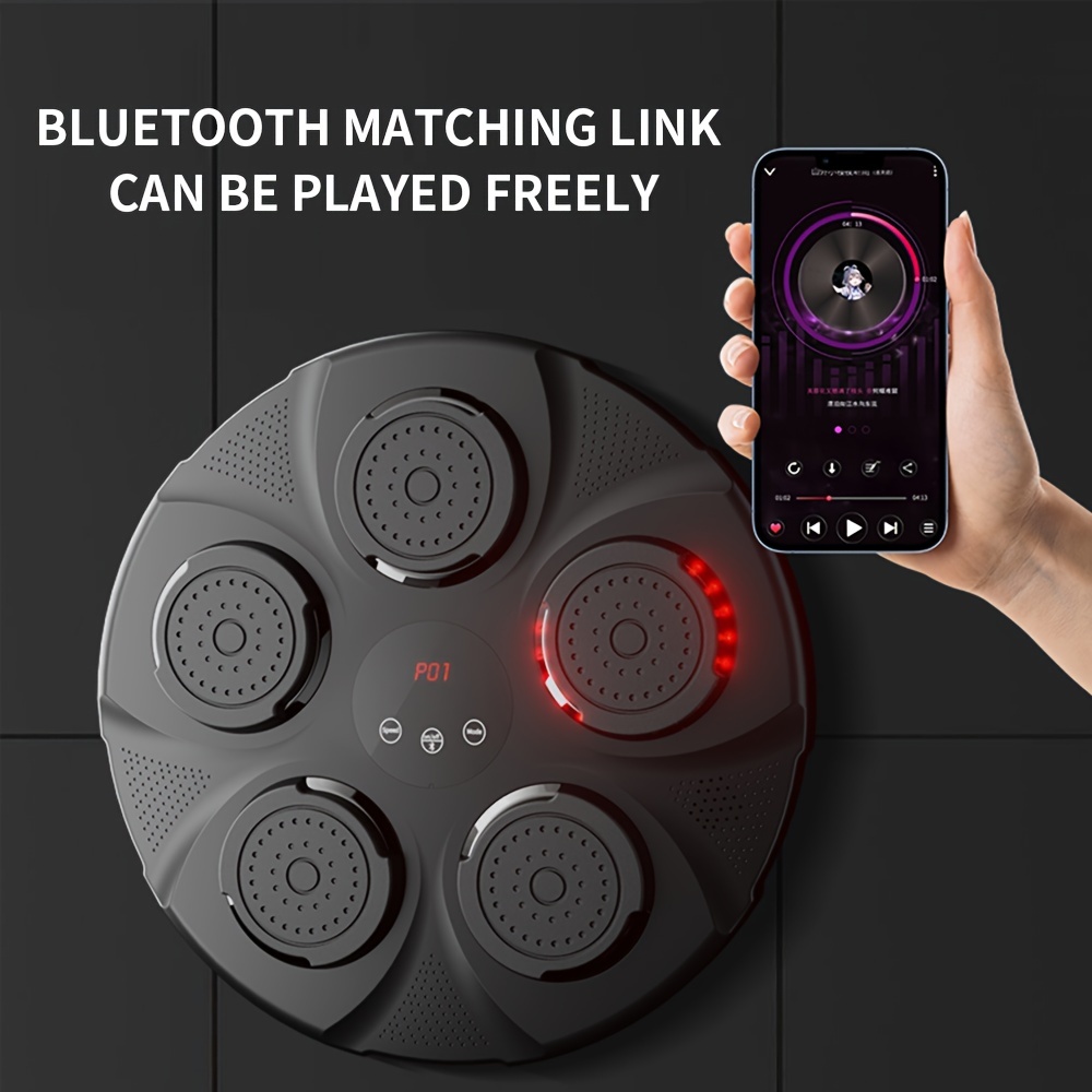 Smart Music Boxing Machine Fun Wall Boxing Target Reaction Target Rhythm  Wall Target Wall Mount Indoor Exercise Equipment