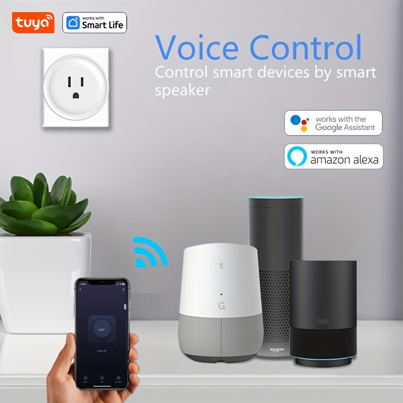 Smart Wi-Fi Mini Plug w/ Alexa and Google Home, Full Home Timer Control & Schedule