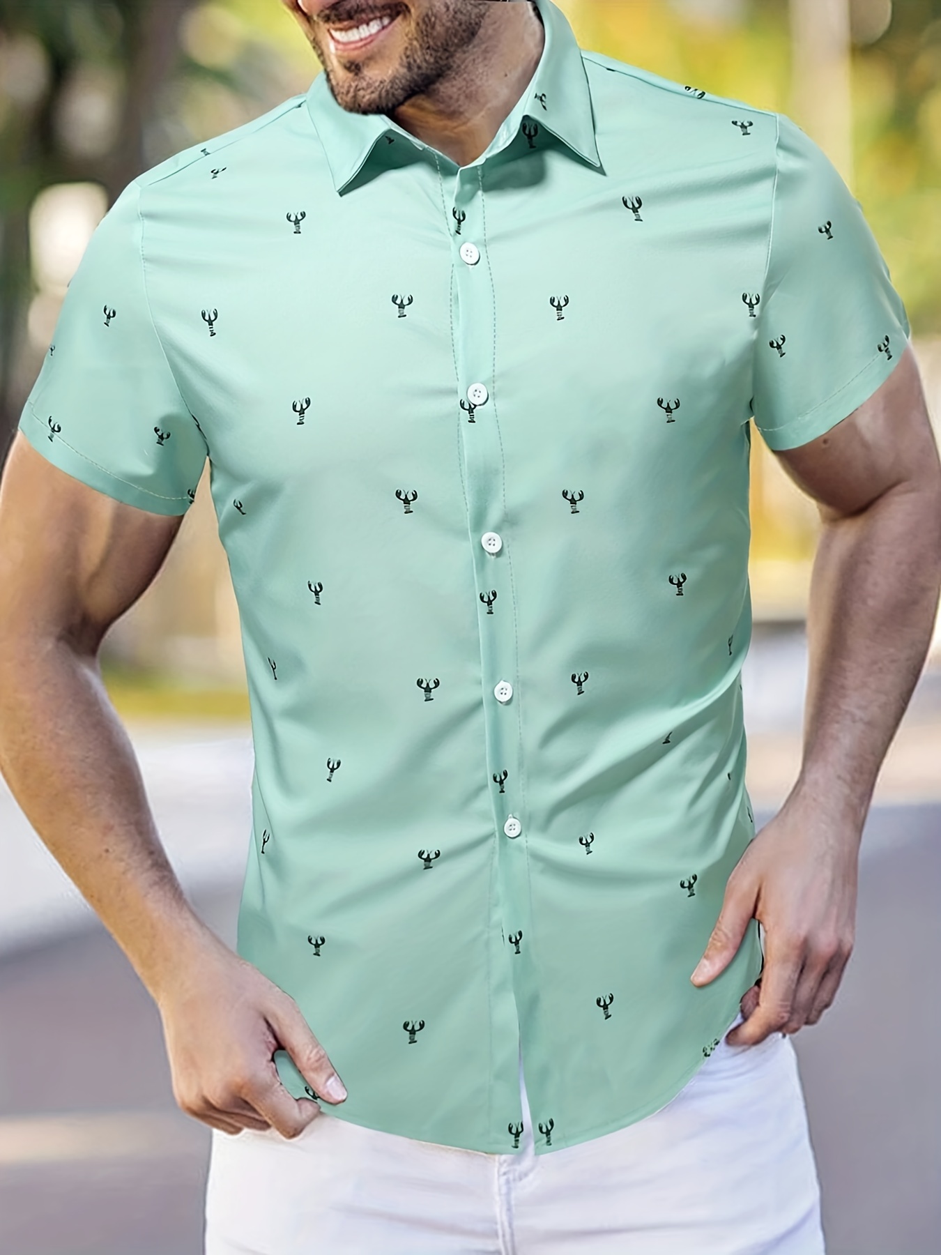 Camisa Informal Manga corta para hombre