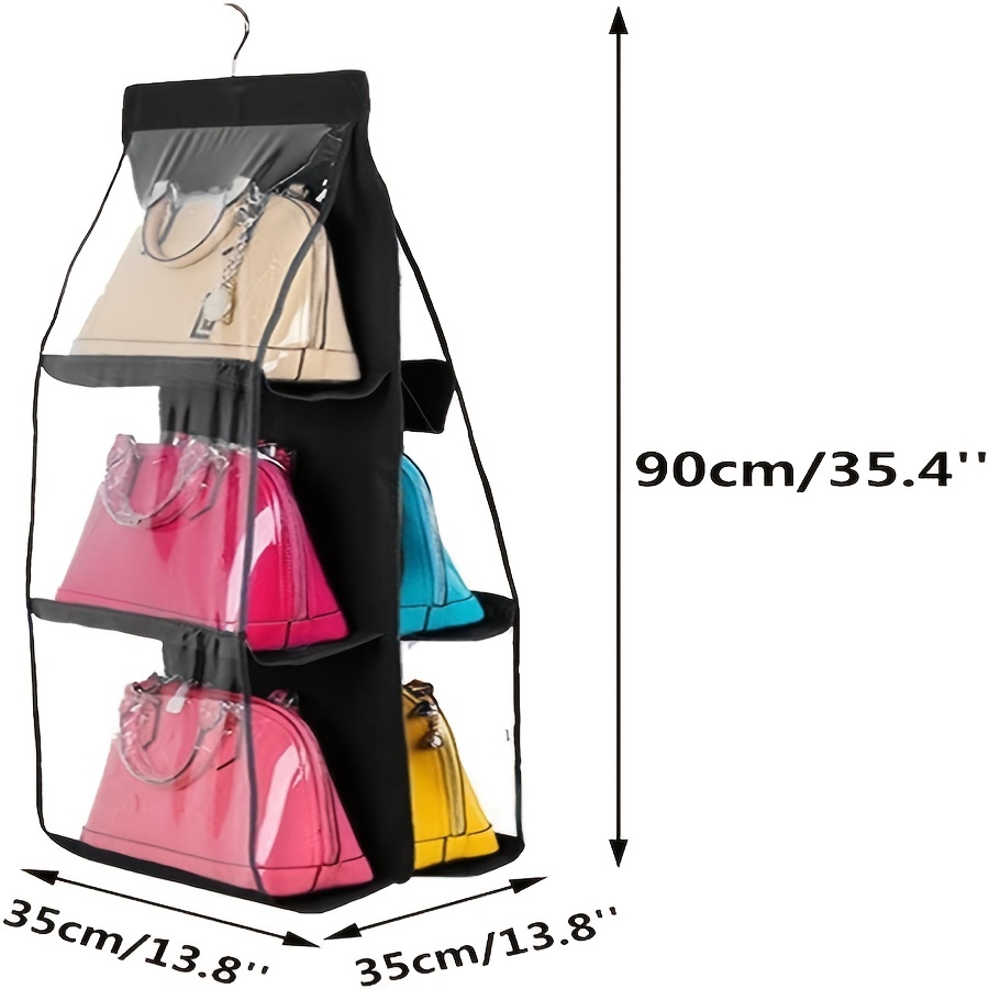 Hanging Handbag Purse Organizer, Dust-proof Purse Bag Storage Holder For  Wardrobe Closet - Temu