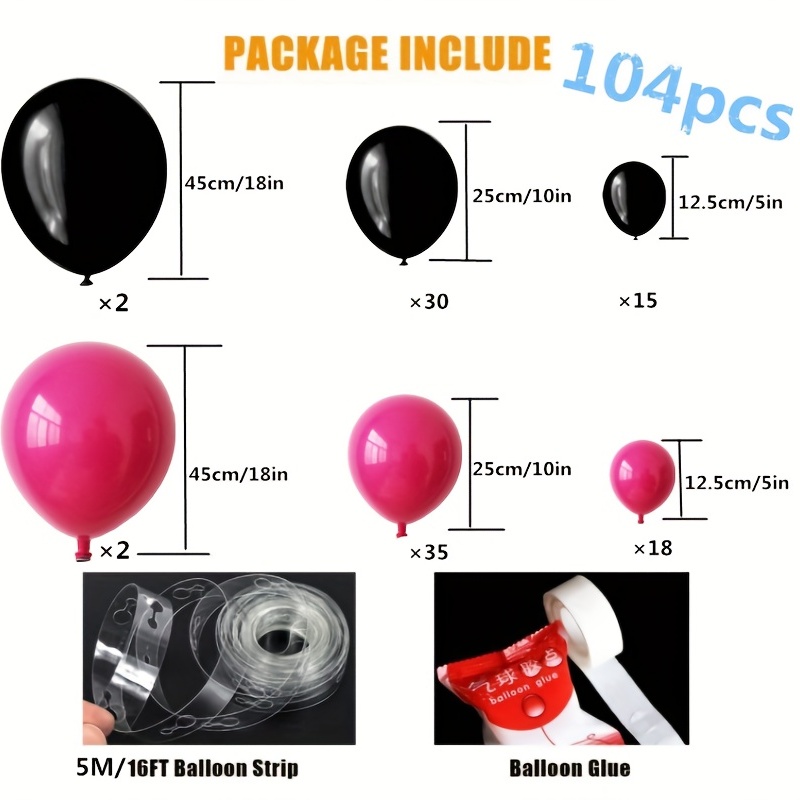 Balloon Strip 5M Long for Latex Balloons Balloon accessories Party New Year  W