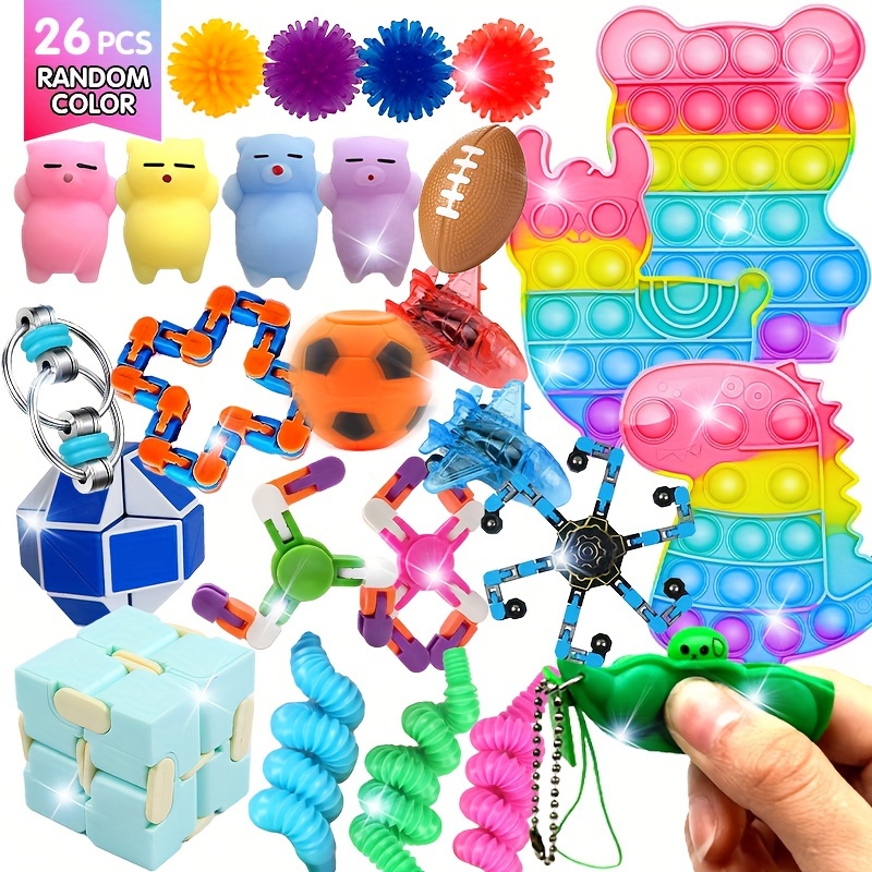 Fidget Toy Packs, Cheap Sensory Toy, 20Pcs Fidget Toy Set for Kids