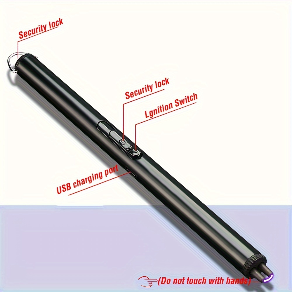 Usb Rechargeable Electric Arc Lighter Portable Outdoor Windproof Lighter Pen