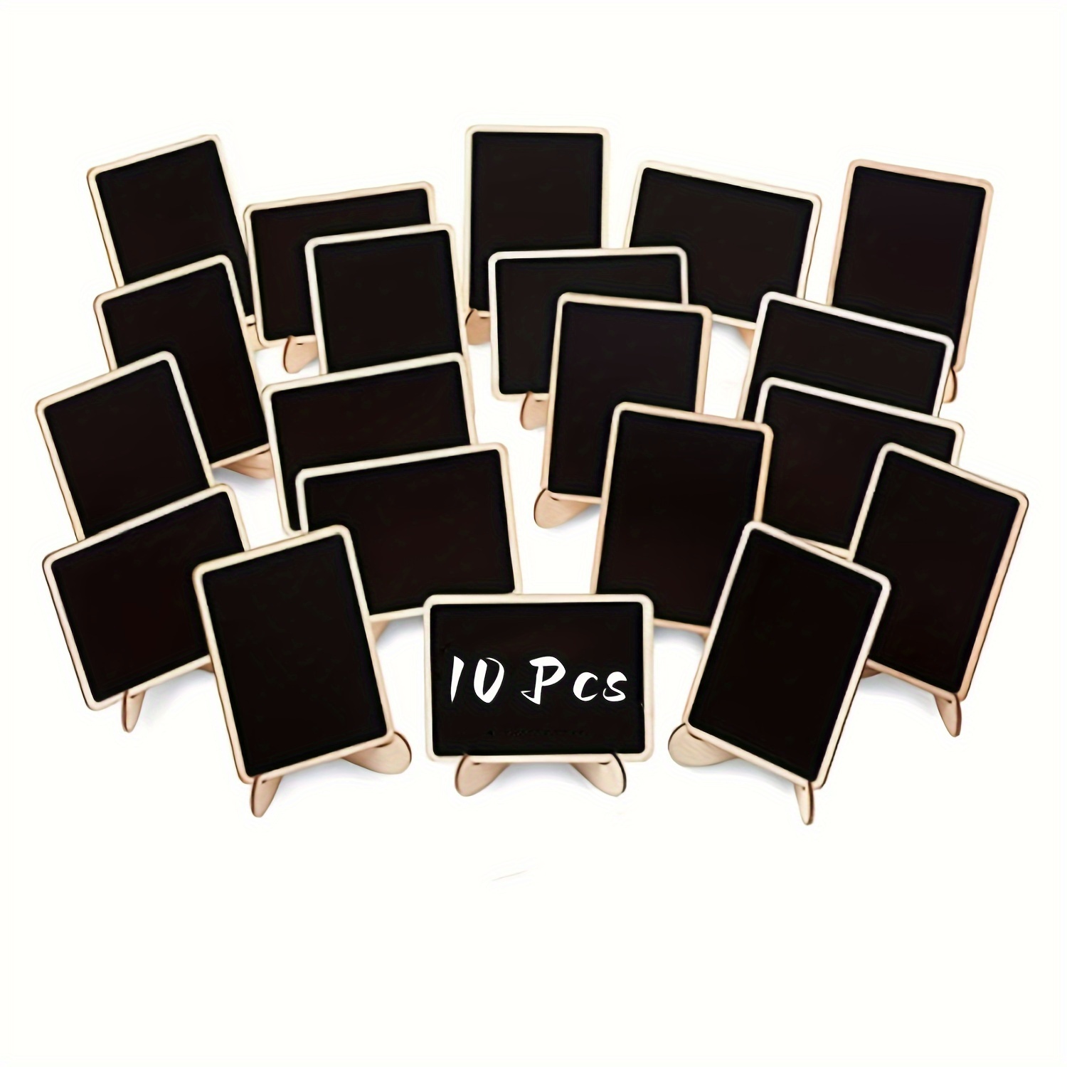 Mini Chalkboard Signs, 20 Pack Framed Small Chalkboard Labels With Easel  Stand, Wooden Blackboard F