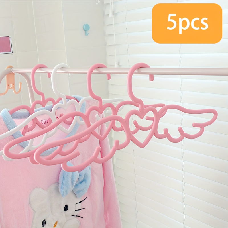 

5pcs Wings Clothes Hanger Wardrobe Organizer For Clothes Girl Hangers Wardrobe Hangers Drying Rack For Clothing Stores