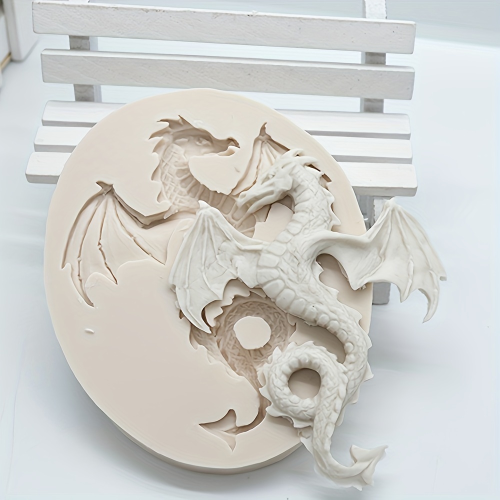 Flying Dragon Silicone Fondant Cake Mold, 3D Flying Dragon