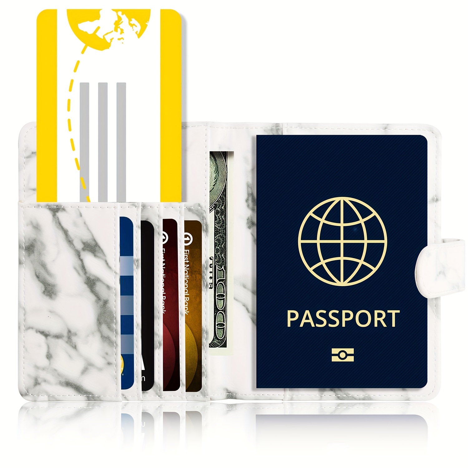 Real Leather Passport Cover Designer Multifunctional Passport