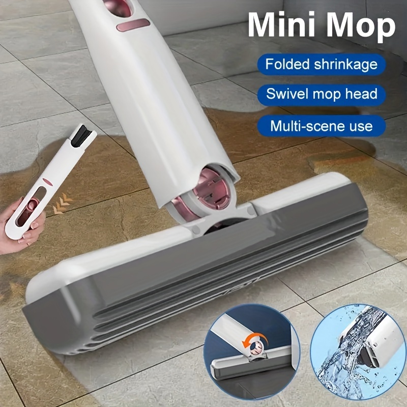 Portable Mini Squeeze Mop Cloth Home Kitchen Car Cleaning Mat Desk