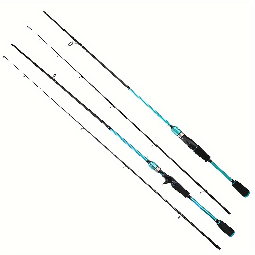 2.1M Casting Rod M Power Fast Lure Fishing Rod Wooden Handle Carbon 2tips  Trout Pikes Fishing Pole 1.8M Can Be Extended By 2.1M