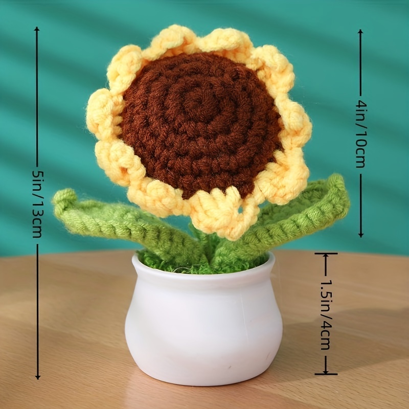 Creative Crochet Wool Flower Lily Of The Valley - Temu