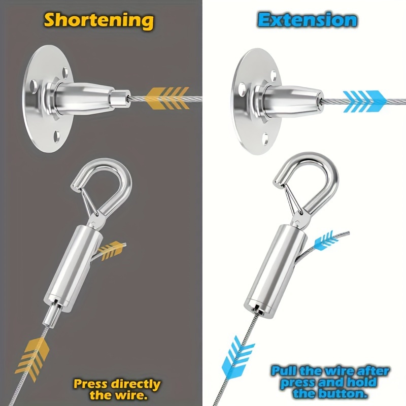 Aircraft Cable Hangers with Stainless Steel Hooks