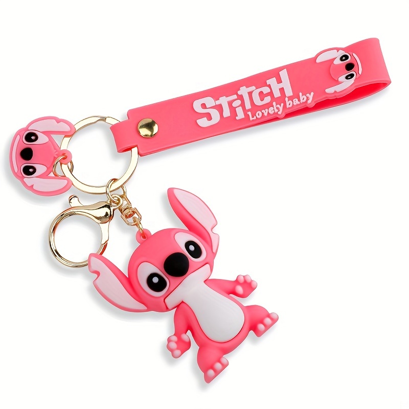 Kawaii Cartoon Stitch Backpack Keychain Pendant Girls - Temu