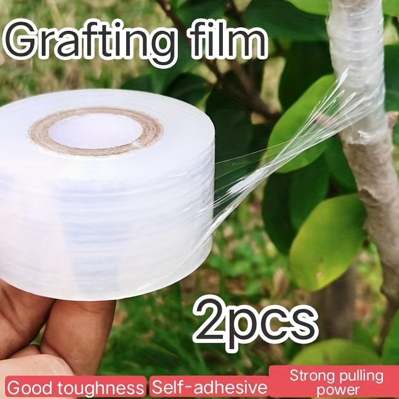 

2pcs, Pe Grafting Tape Film Self-adhesive Garden Tree Plants Seedlings Vine Tomato Grafting Accessories Stretchable 2/4/6cm Width