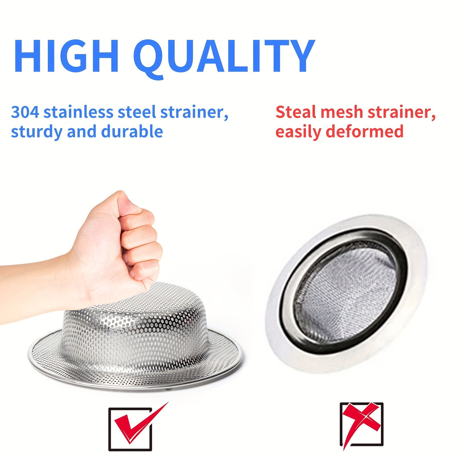 Temu Kitchen Disposable Strainer Sink Drain Garbage Mesh Rack - Home &  Kitchen - Temu 4.99