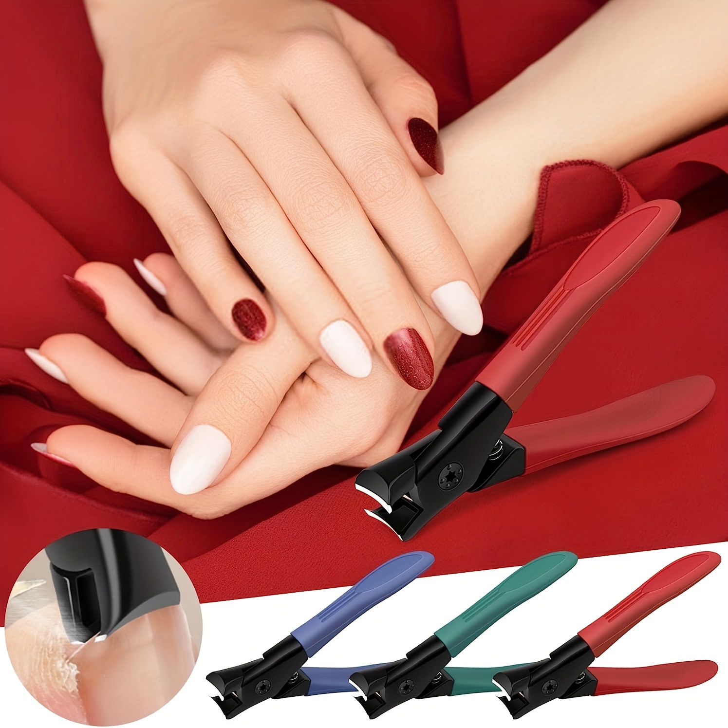 Professional Nail Clipper Thick Stainless Steel Nail Cutter Toenail  Fingernail Manicure Trimmer Toenail Clippers for Thick Nails