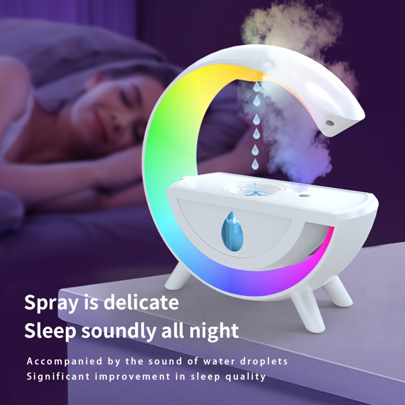 580ML Large Capacity Crystal Humidifier, Dreamy Design USB Rechargeable  Humidifier with Night Light Silent, 2 Modes, Cute Desktop Mini Home  Humidifier for Bedroom 