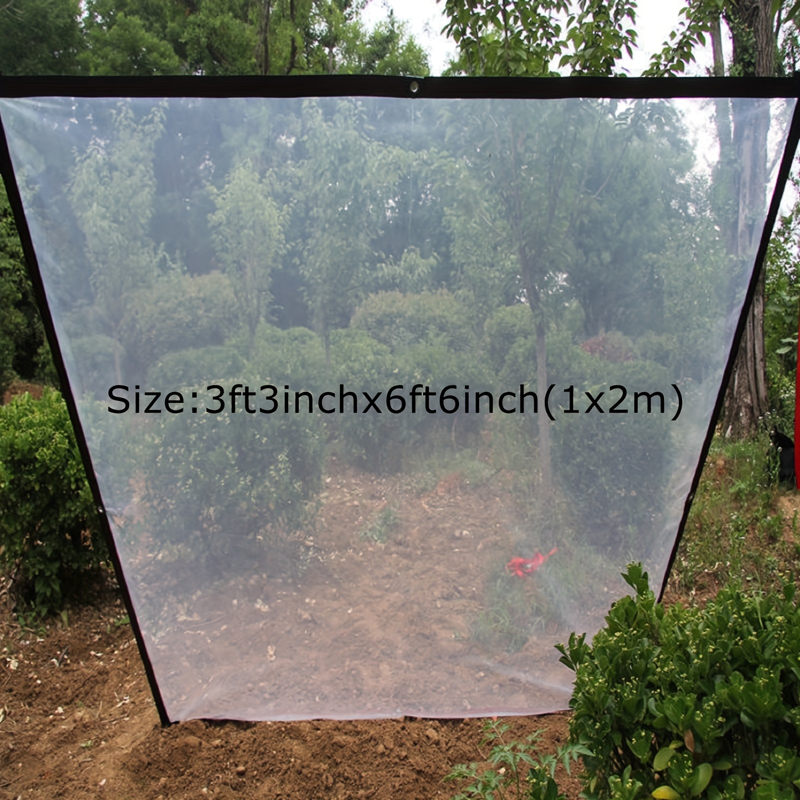 Bâche Transparente avec Oeillets Exterieur Plastique Serre terrasse bâches  de Protection étanche pour extérieur Meubles Jardin 2x3m