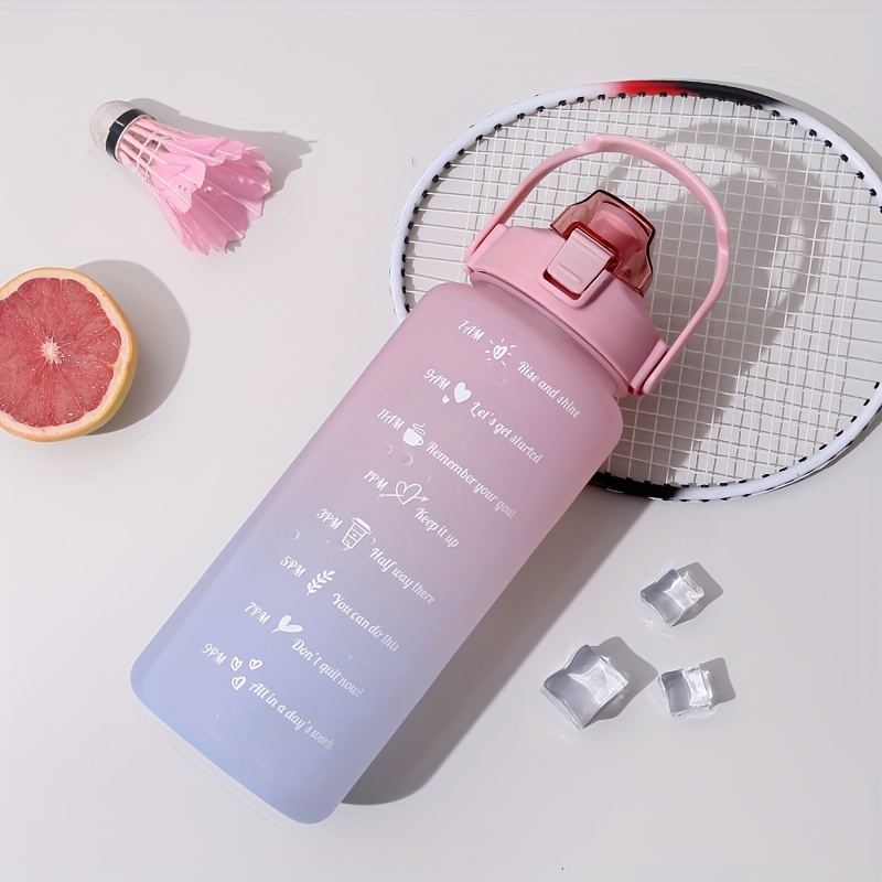 Gradient Water Cup Large Capacity Plastic Bottle for Outdoor Sports