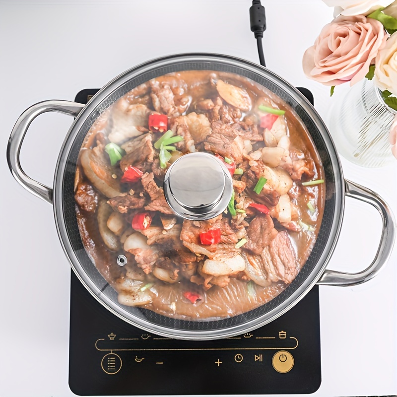 1pc, Wok With Lid (11.02''), Non-stick Cooking Wok, Classic Traditional  Cooking Wok, Kitchen Utensils, Kitchen Accessories