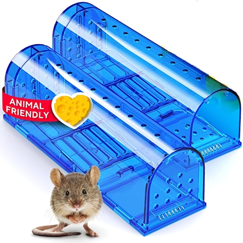 Feeke Rat Trap, Large Mouse Traps, Mouse Traps Indoor for Home, Instant  Kill Traps for Mouse Rat Chipmunk, Quick Set Up and Reusable - 6 Pack, Black