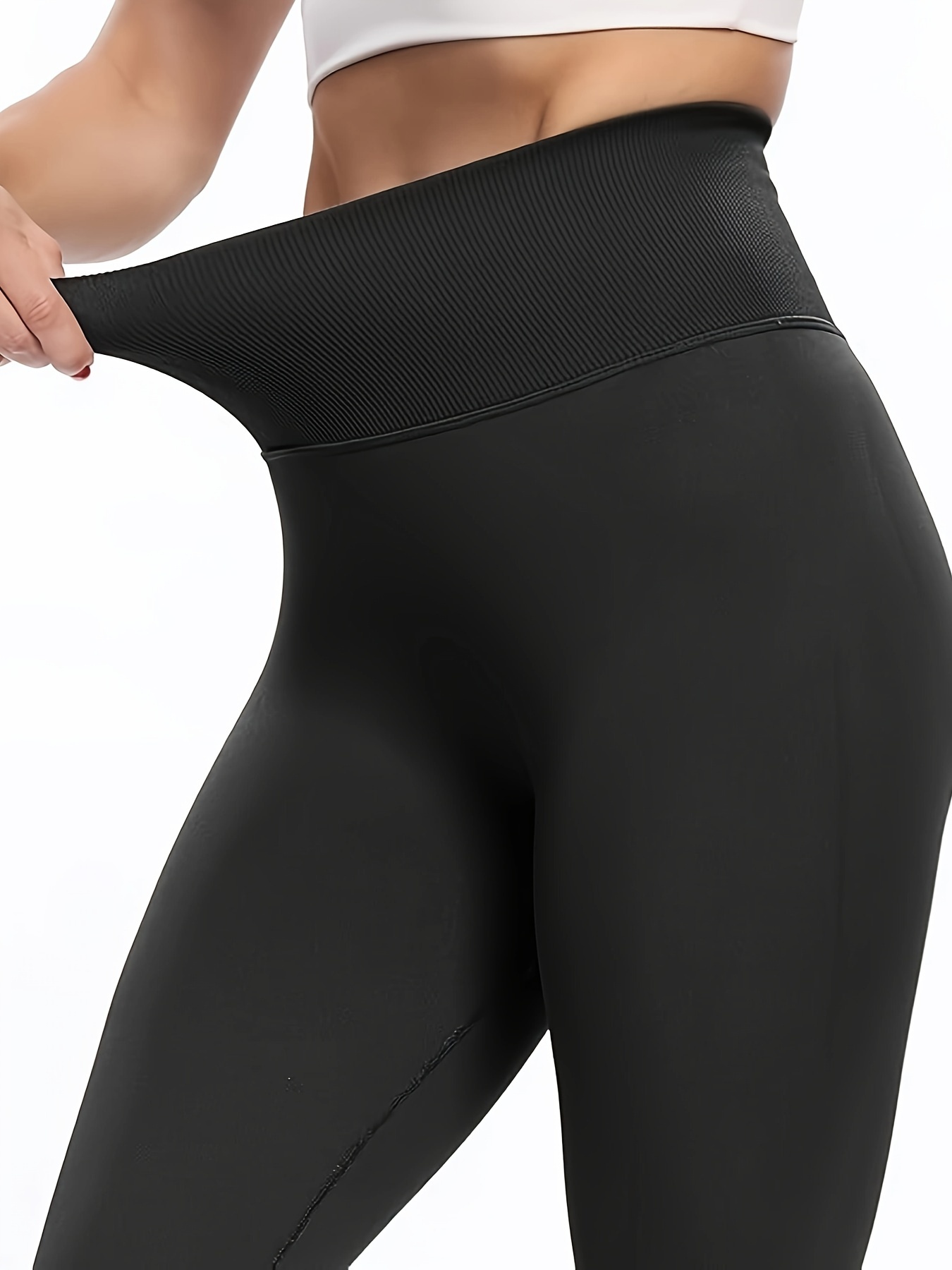 Seamless High Waist Yoga Pants Butt Lifting Tummy Control - Temu Canada