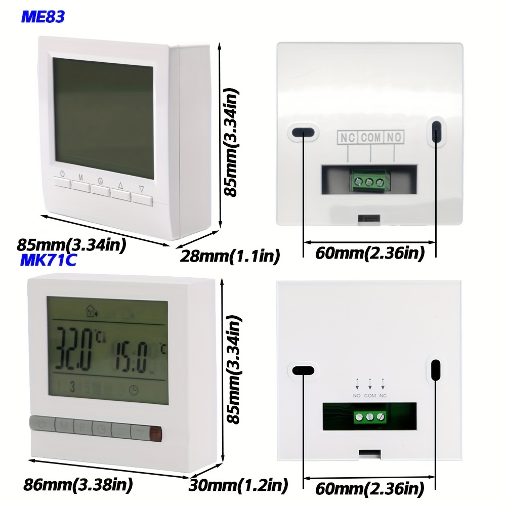 KZQ Prise Thermostat, Regulateur de Temperature, Chauffage