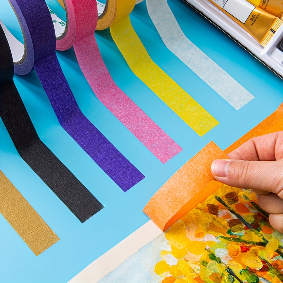 Colour Flag Paper Tape For Diy Decoration Scrapbook Planner - Temu