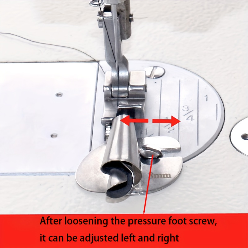Juego de 3 piezas de prensatelas para máquina de coser con dobladillo  enrollado estrecho (0.118 in, 0.157 in y 0.236 in) para todas las máquinas  de