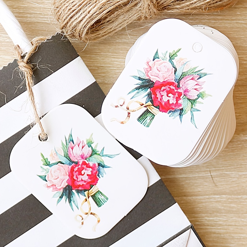 Gift Tags with String - 100pcs Happy Mother's Day Floral Design Paper –  Vietnam gift packaging manufacturers