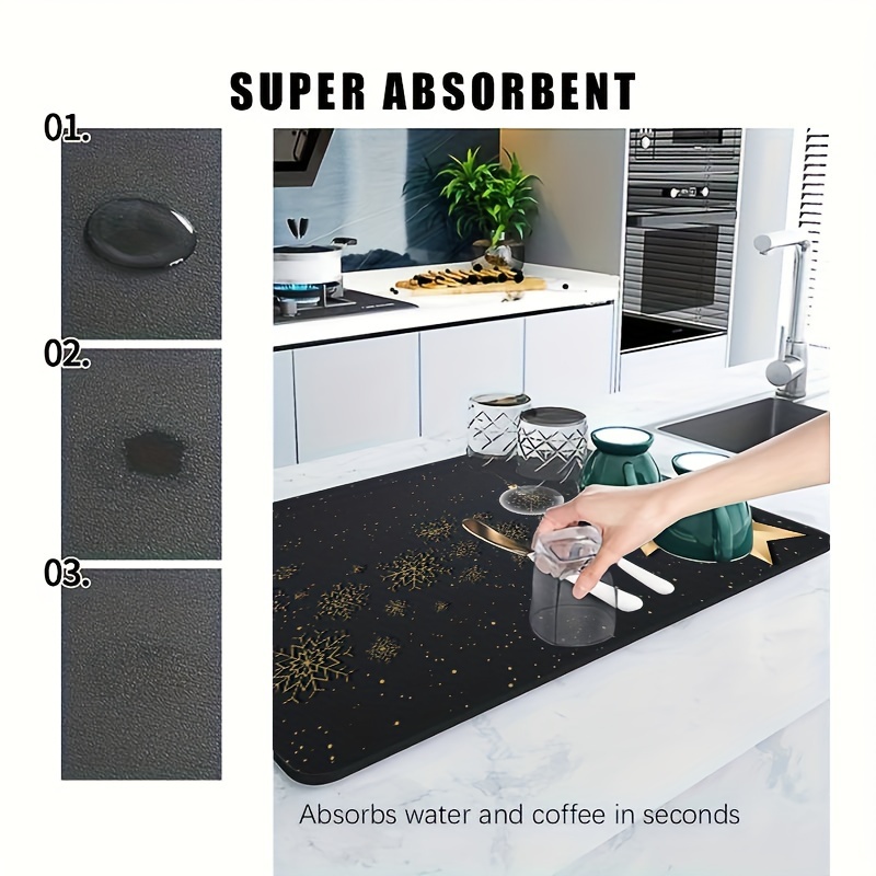 Kitchen Countertop Water Absorbent Mat