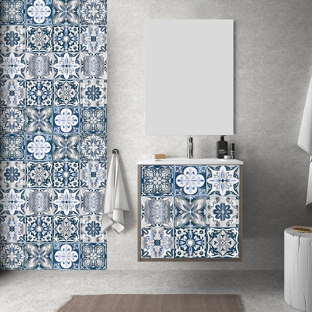 Tile Sticker Kitchen, Bath, Floor, Wall Waterproof & Removable