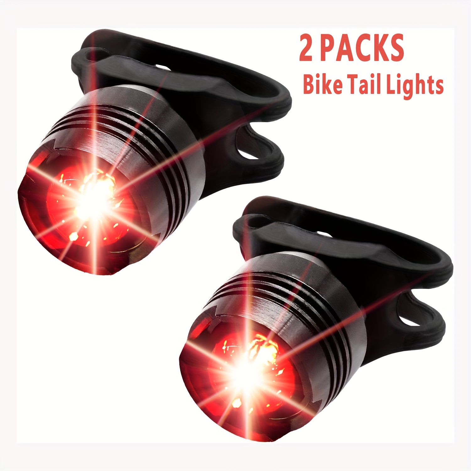 2 Paquetes De Luces Traseras Para Bicicleta Para Montar En Bicicleta De  Noche, Luz Trasera LED Roja Para Bicicleta, Mini Luces Traseras De  Seguridad P