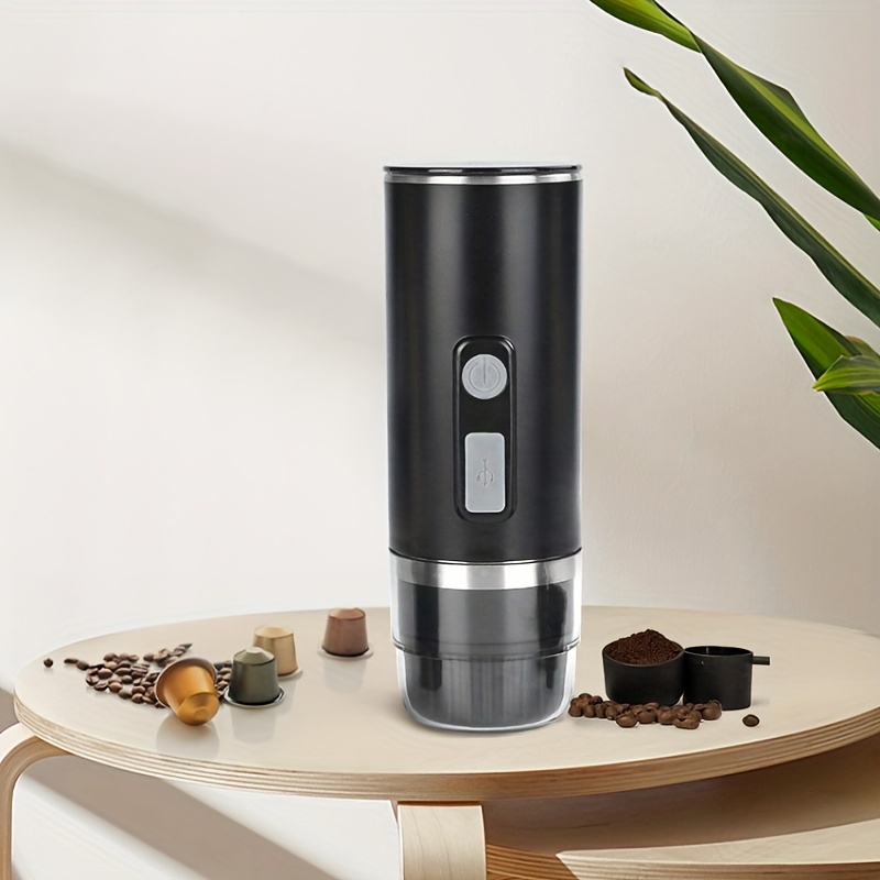 Portable Capsule Coffee Maker: Black Abs Body Fully - Temu