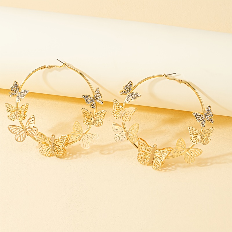 Women's Unique Full Circle Butterfly Earrings — Fashion Statement