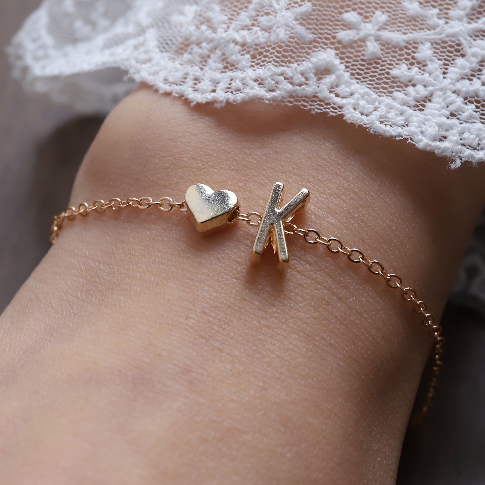 Mini letter clearance bracelet