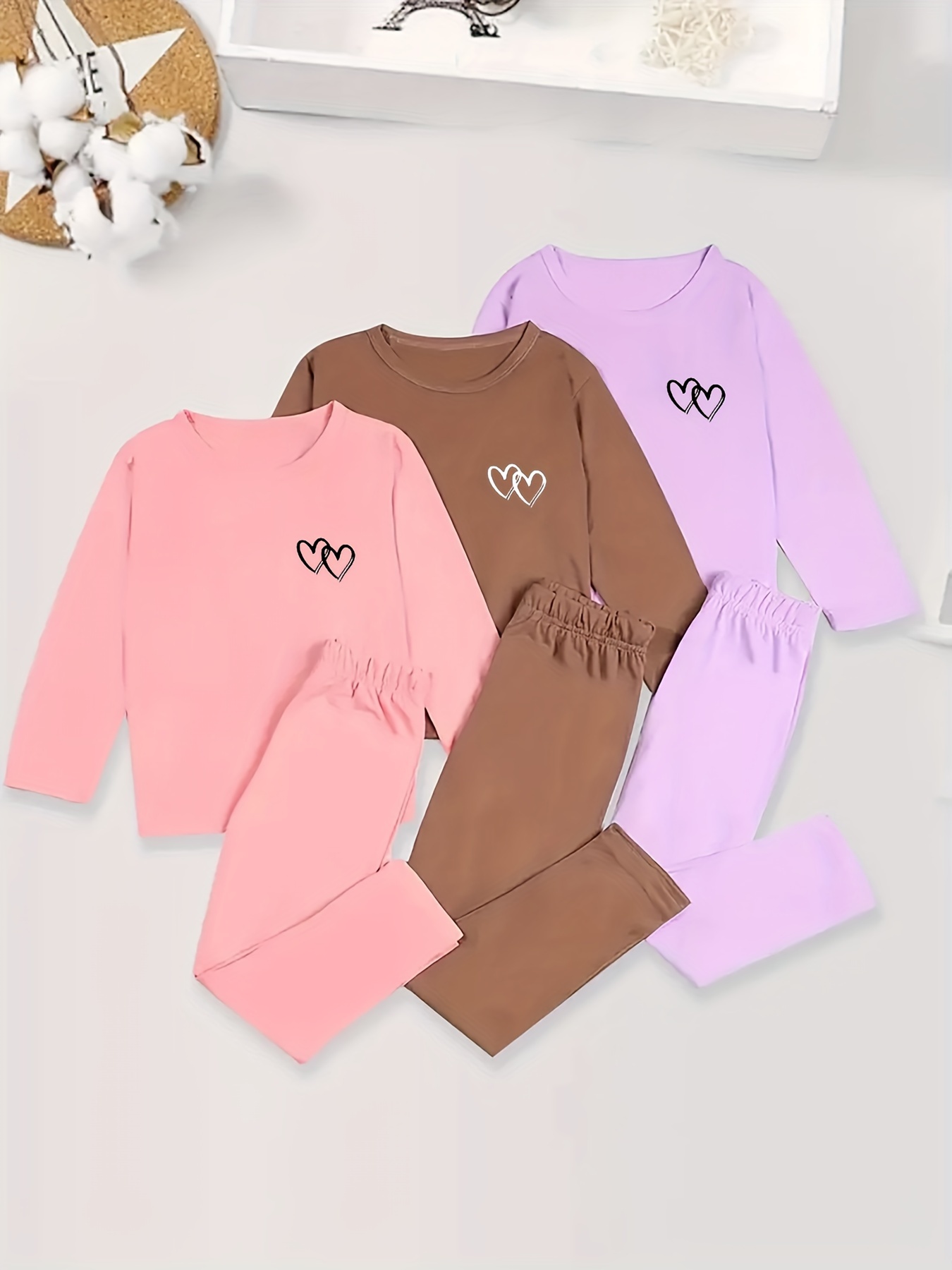 Kids Teens Girl Solid Girl's Clothing Set Fall Girl Outfits