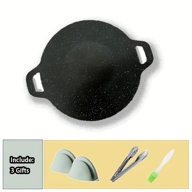 Cast Iron Crepe Pan For Dosa Tortillas Nonstick Round - Temu