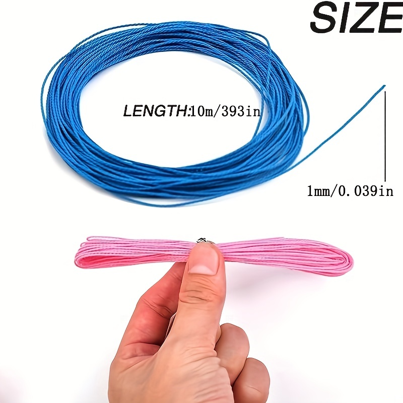 WillingTee 40 Colors 1mm Waxed Polyester Cord 437 Yard Waxed Bracelet Cord  Wax String Cord Waxed Thread for DIY Bracelets Necklace Jewelry Making